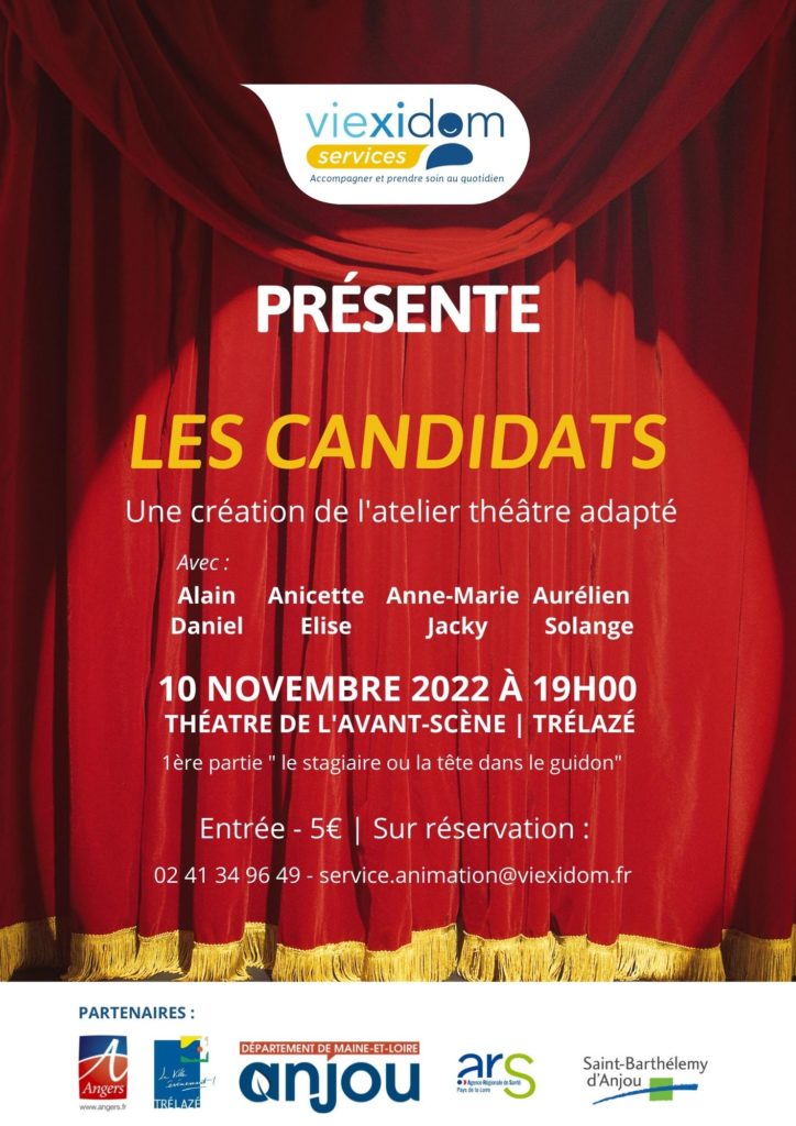 Affiche représentation Les Candidats